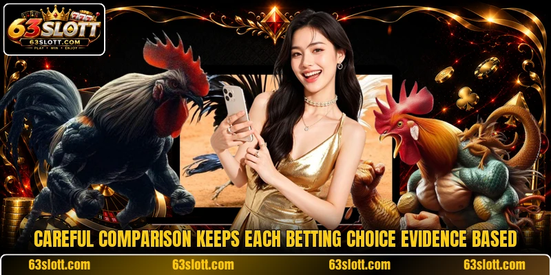 Careful comparison keeps each betting choice evidence based
