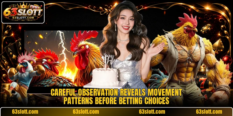 Careful observation reveals movement patterns before betting choices