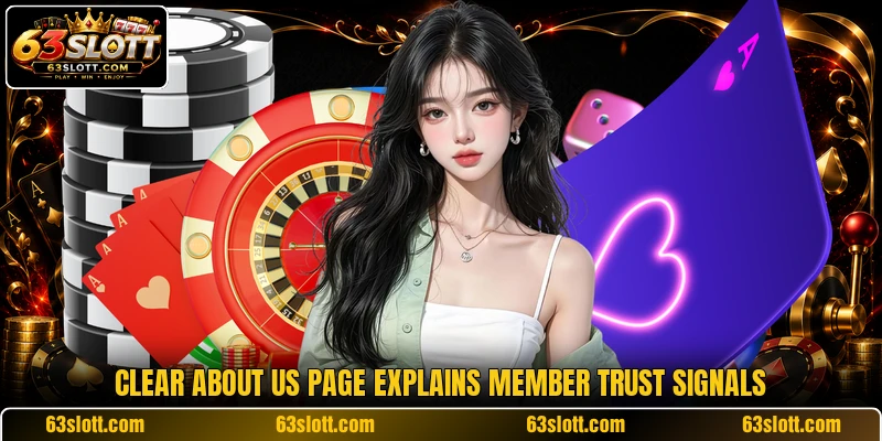 Clear about us page explains member trust signals