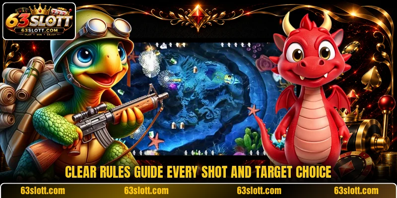 Clear rules guide every shot and target choice Clear rules guide every shot and target choice