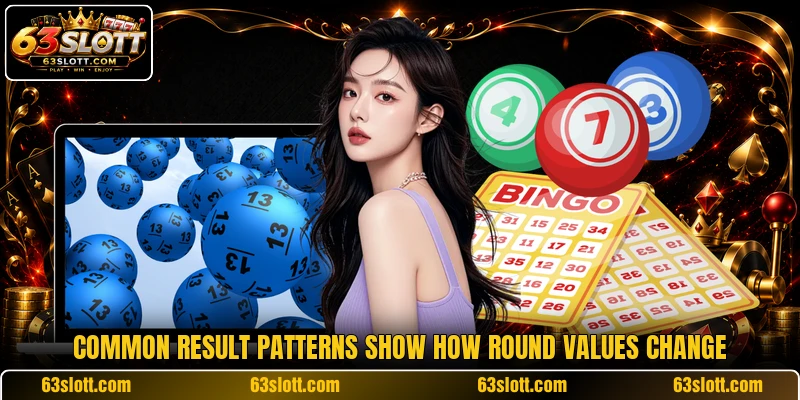 Common result patterns show how round values change Common result patterns show how round values change