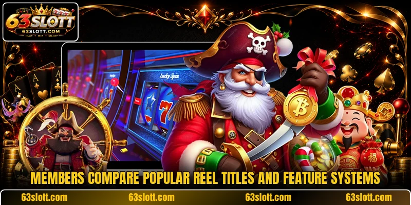 Members compare popular reel titles and feature systems