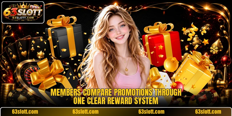 Members compare promotions through one clear reward system