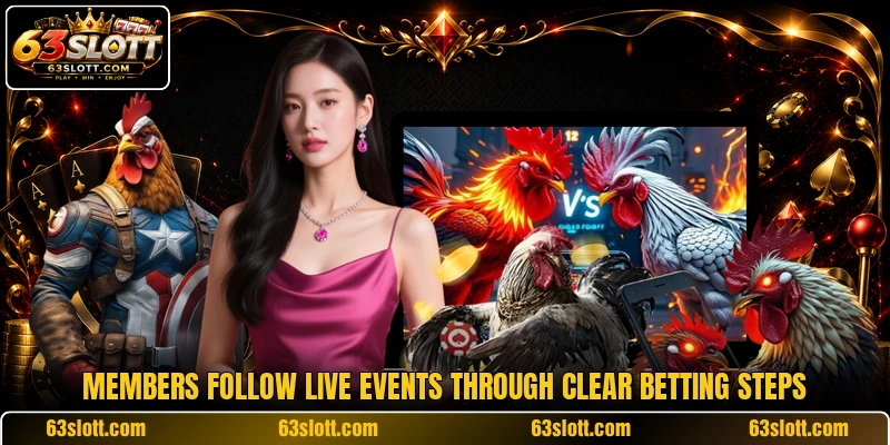 Members follow live events through clear betting steps