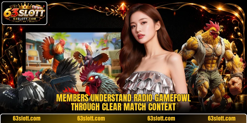 Members understand Radio Gamefowl through clear match context