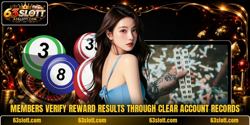 Members verify reward results through clear account records