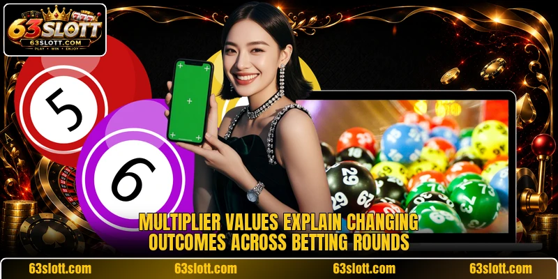 Multiplier values explain changing outcomes across betting rounds Multiplier values explain changing outcomes across betting rounds