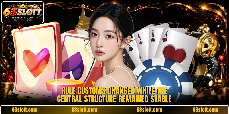 Rule customs changed while the central structure remained stable